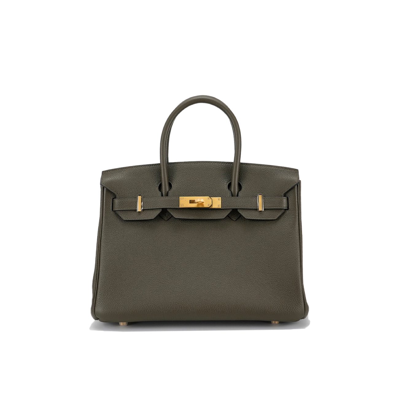 Olive Togo Lime interior BK 30 Brushed gold – handmadeYan
